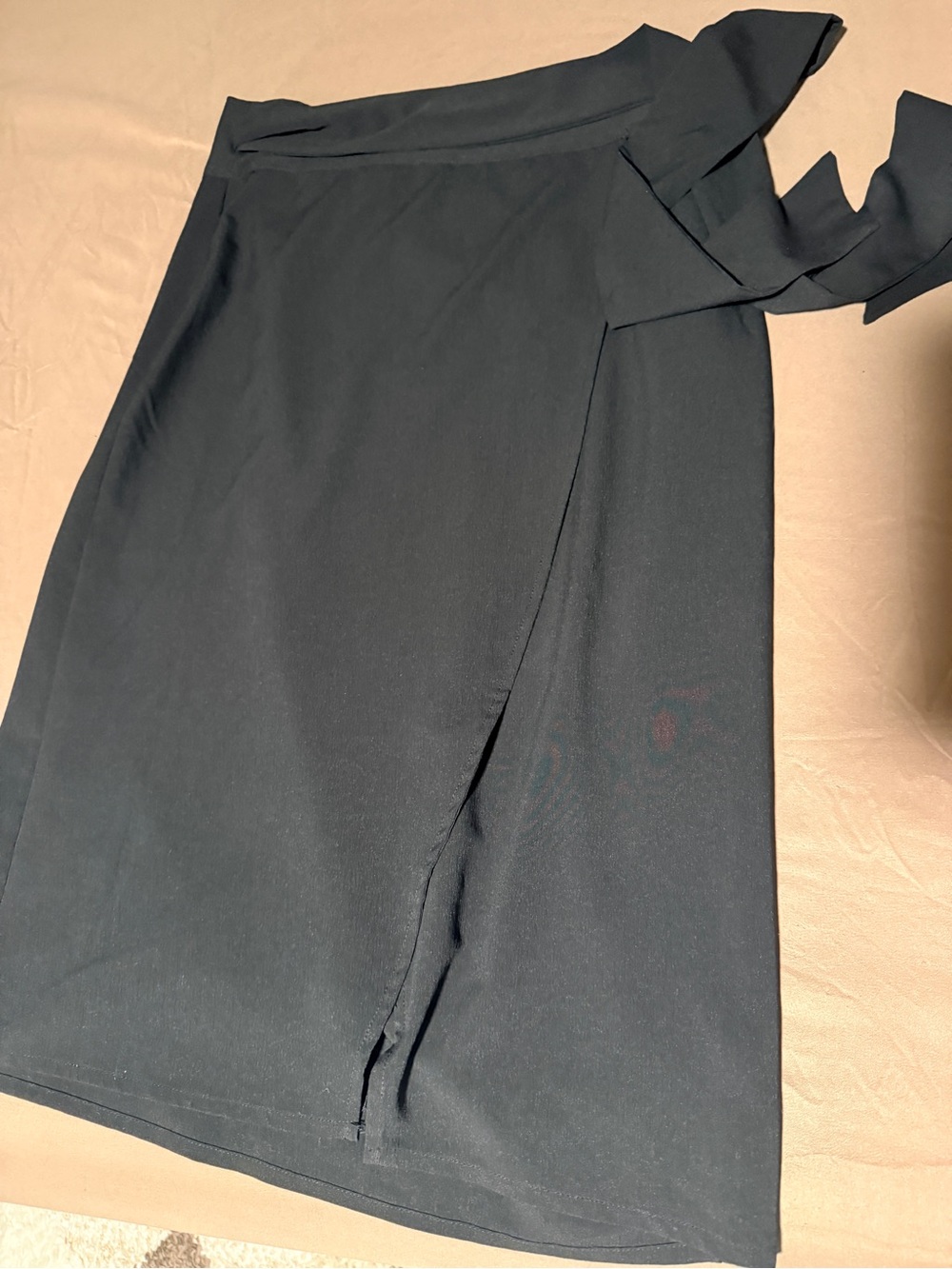 Classic Black Tie-Waist Skirt - Women's